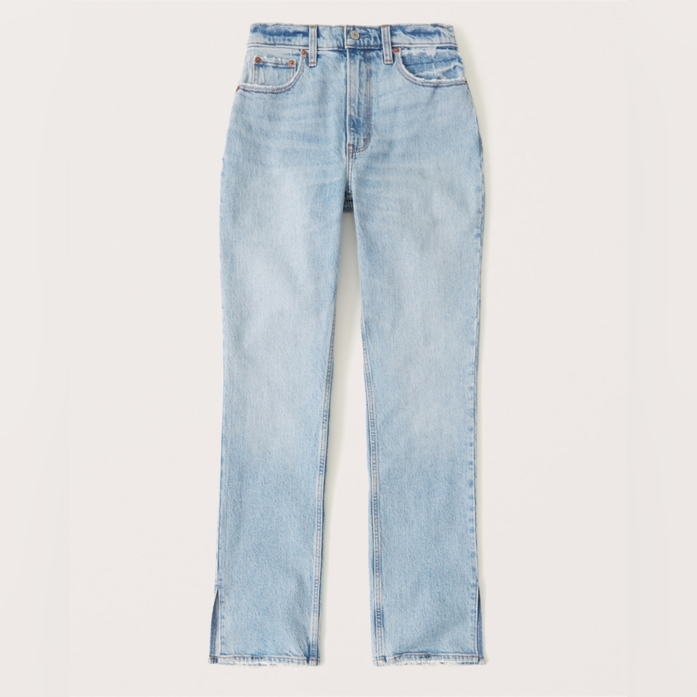 Abercrombie Curve Love Ultra High Rise 90s Straight Jean